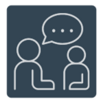 Interior Price Estimates 293 Two people in a conversation, discussing interior pricing.