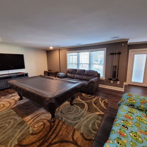 Basement Living Room Pool Table Sofa Humidity Levels Matter