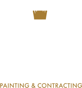 Golden crown logo above "PAINTING & CONTRACTING" text.